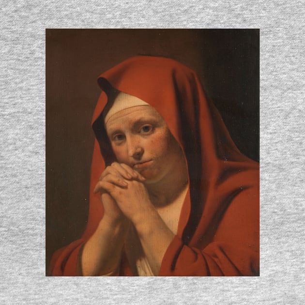 Praying Woman by Caesar van Everdingen by Classic Art Stall